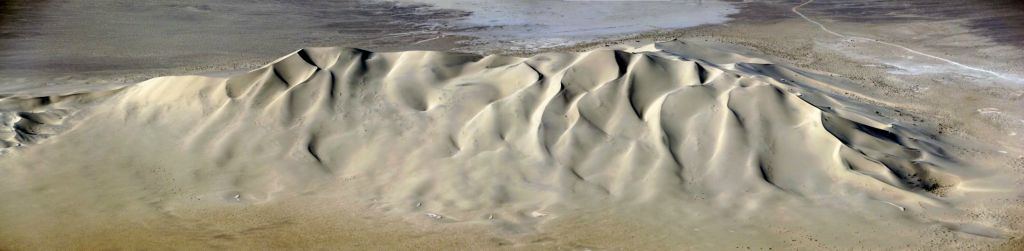 Eureka Sand Dunes mountain of sand panoramic: