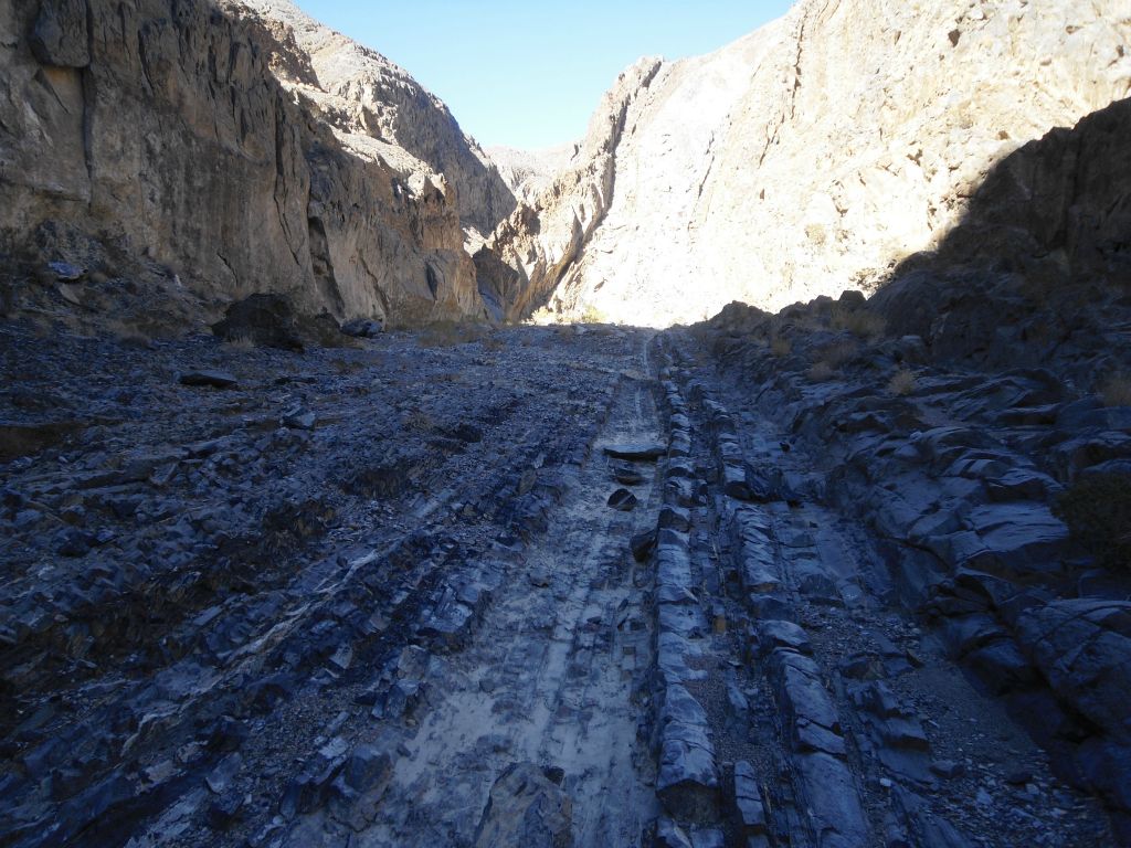 The rock floor continues for quite some time: