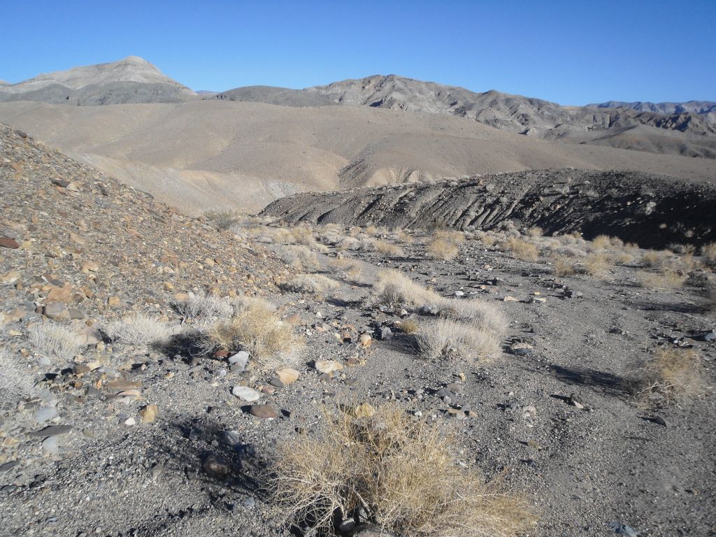 It was actually easy to head down the other side of the viewpoint peak and drop into the small canyons and washes: