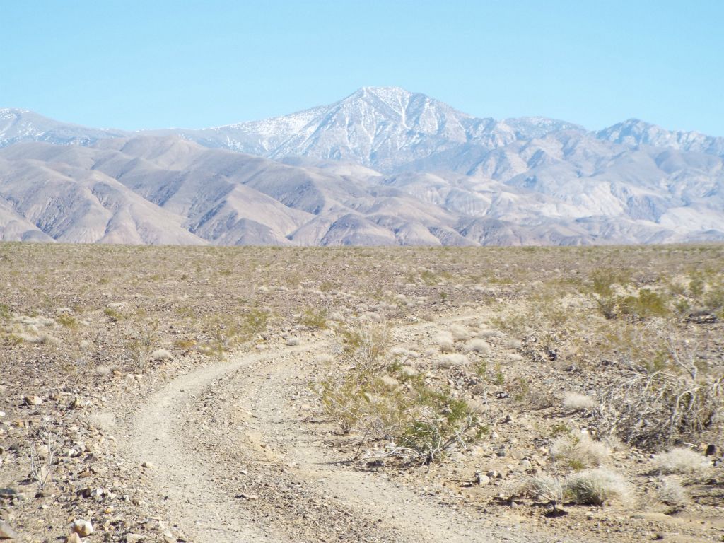 A nice view of Telescope Peak from the starting point for the hike:
