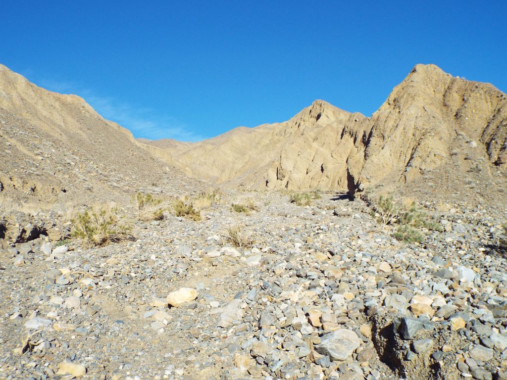 The lower part of the canyon is mostly uninteresting with just walls of conglomerate rock: