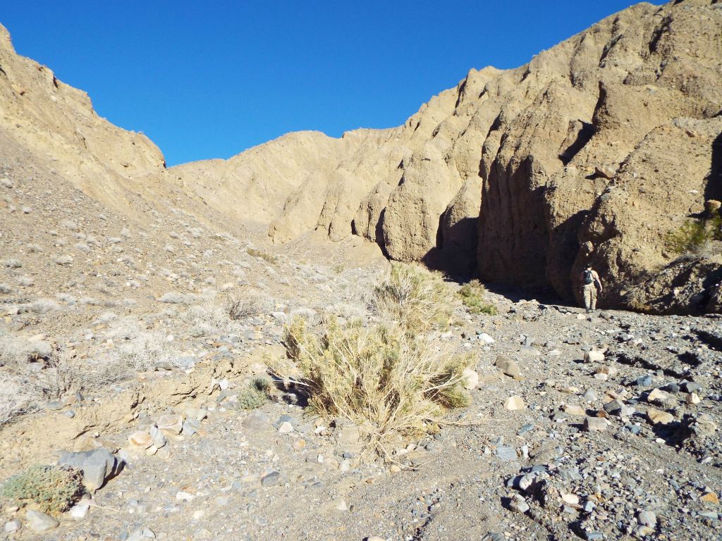 This is typical scenery in the northwestern Panamints and probably the reason that most all hikers have avoided this area.  However, the scenery is not always open and uninteresting, as you will soon find out: