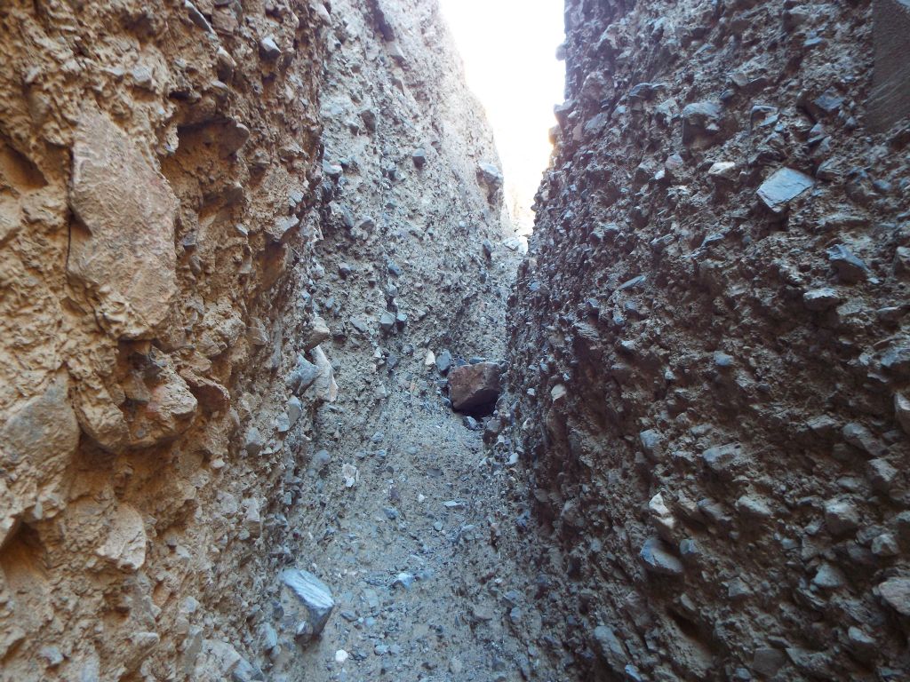 We couldn't believe this slot was cutting a passage straight through what looked like impenetrable mountains from below: