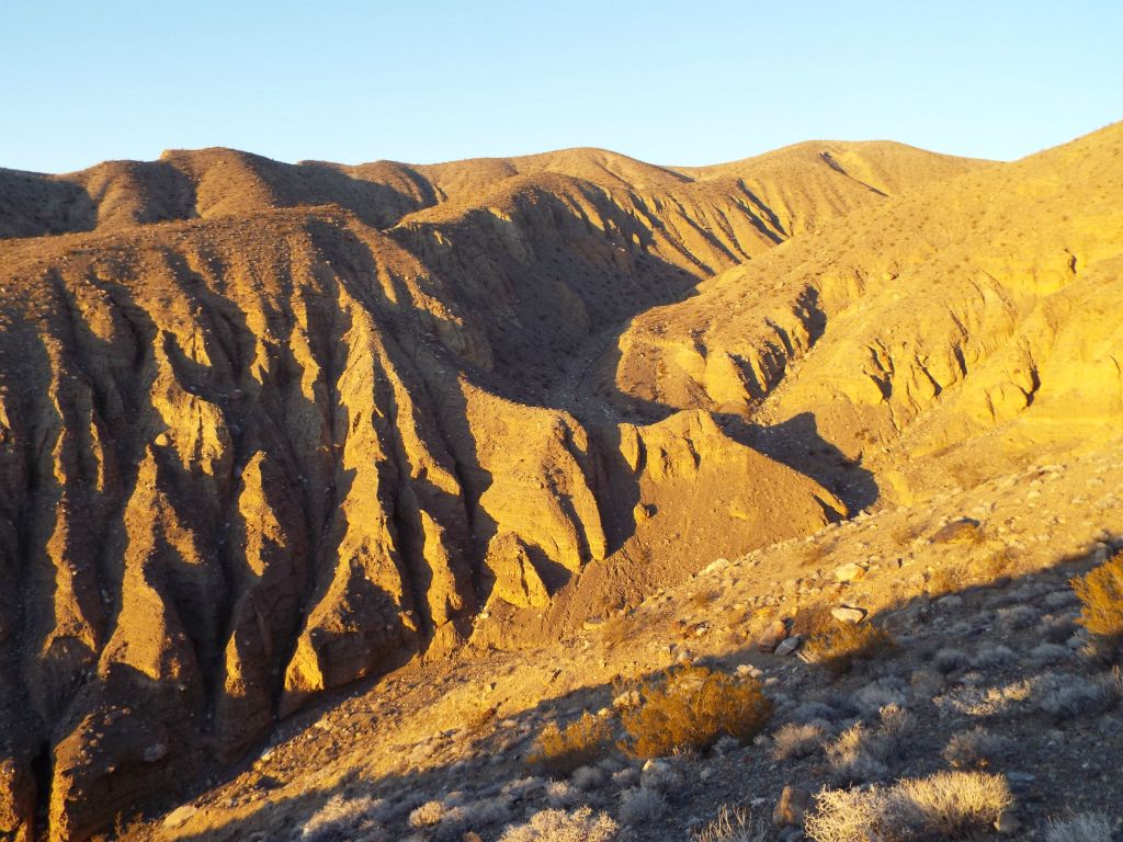 We could also see into the upper portions of Mud Drip Canyon.  There likely was a way to bypass into the upper canyon had we chosen to do so: