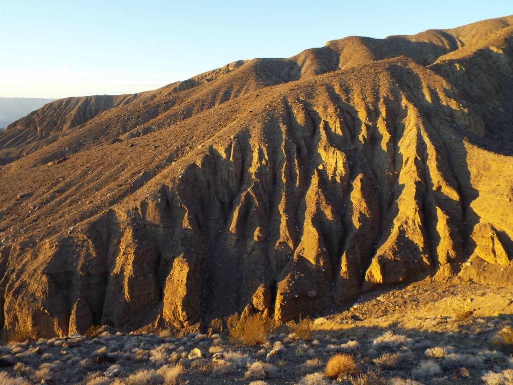 Directly across from our position were more huge fluted cliffs: