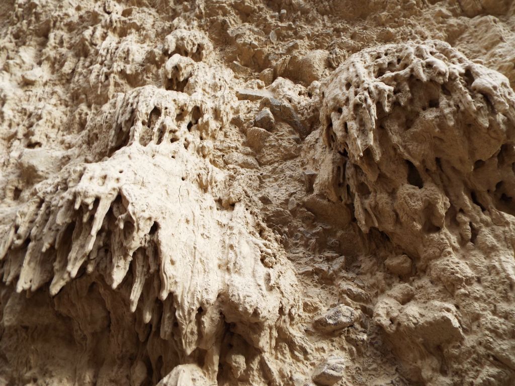 The next two pictures show mud drip structures which resemble natural hanging chandeliers:
