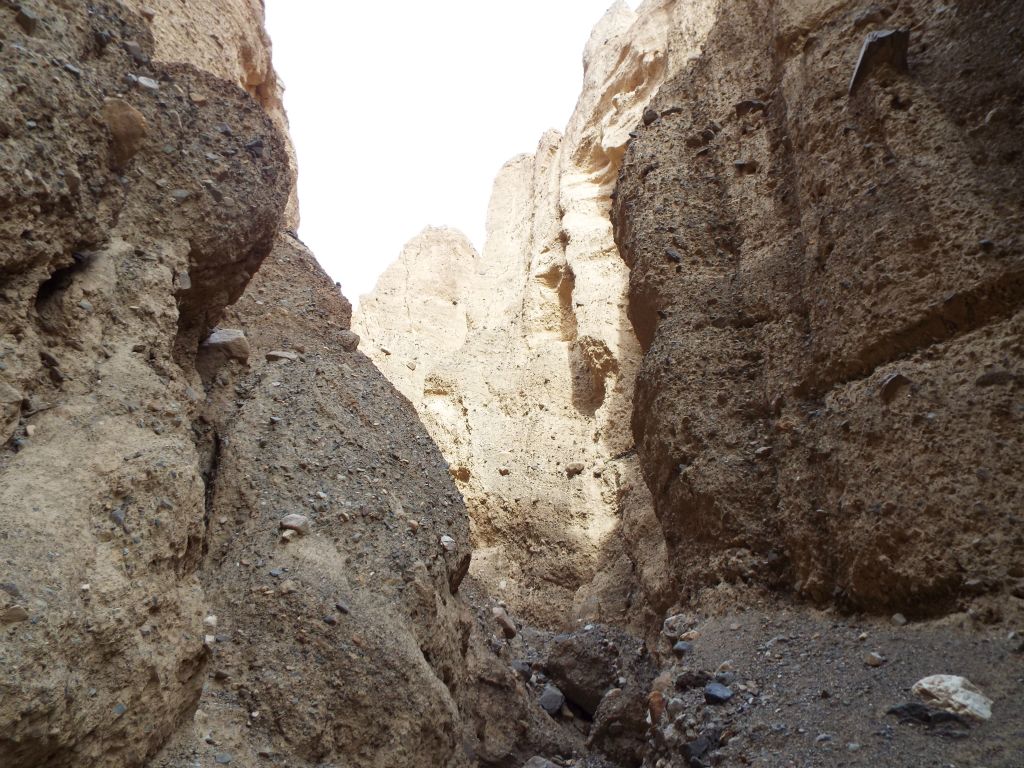 As the canyon gets narrower and steeper, the wash becomes more challenging: