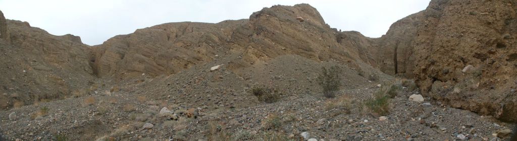 Panoramic taken at the major junction in Nemo Slot Canyon: