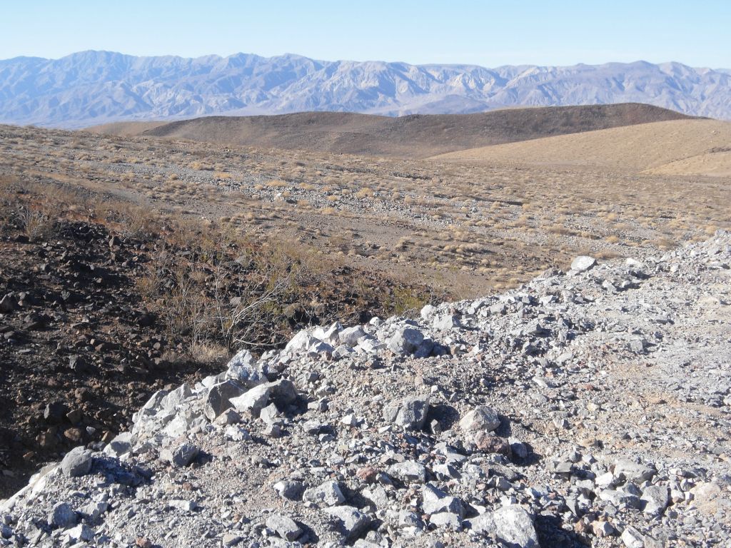 After parking, I headed southwest toward the dark hills in the background: