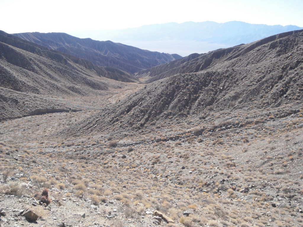 Looking down the Ridges Section from a vantage point up high.  Look to the left and right sides of this picture and you can see how this is an area of small divided hillsides: