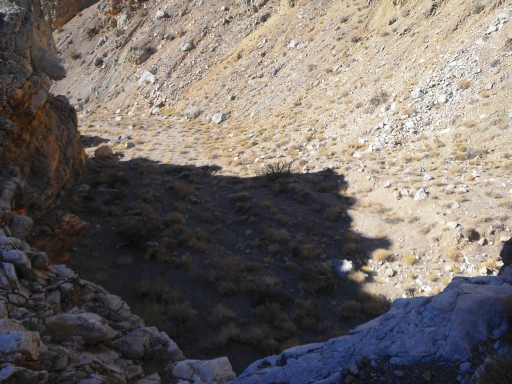 Once back in the canyon, I breathed a huge sigh of relief and went to look over the edge of the major dry fall:
