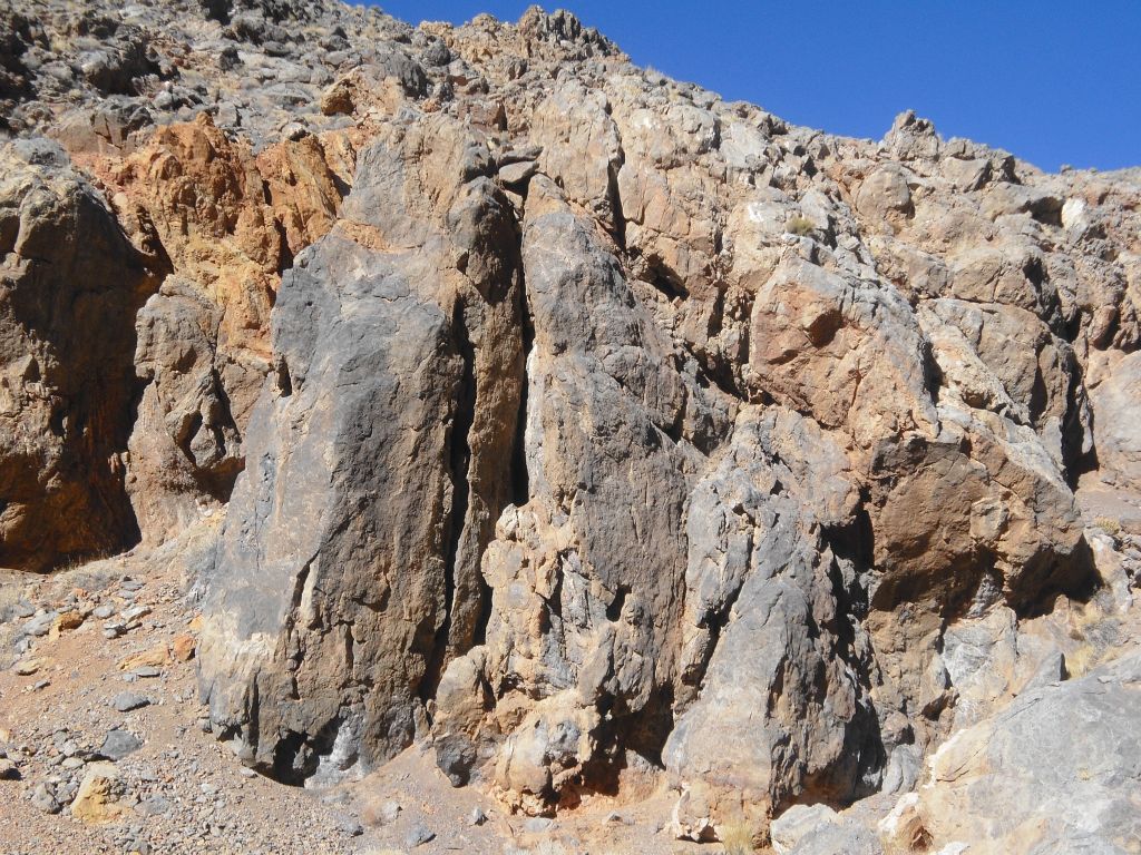 This was the canyon wall on the left side as I headed out of the gorge: