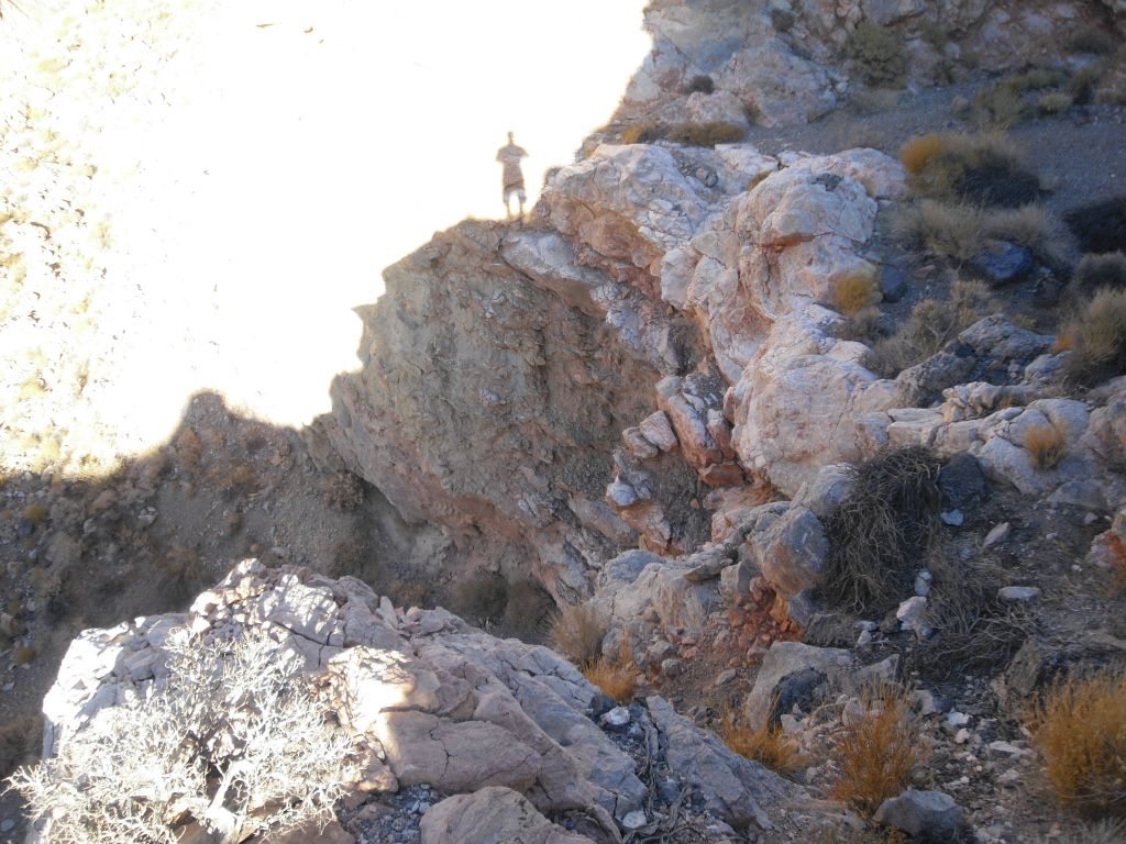 This is the view to the left from the top of the bypass.  As you can see, it is not easy to safely scramble down to the top of the dry fall: