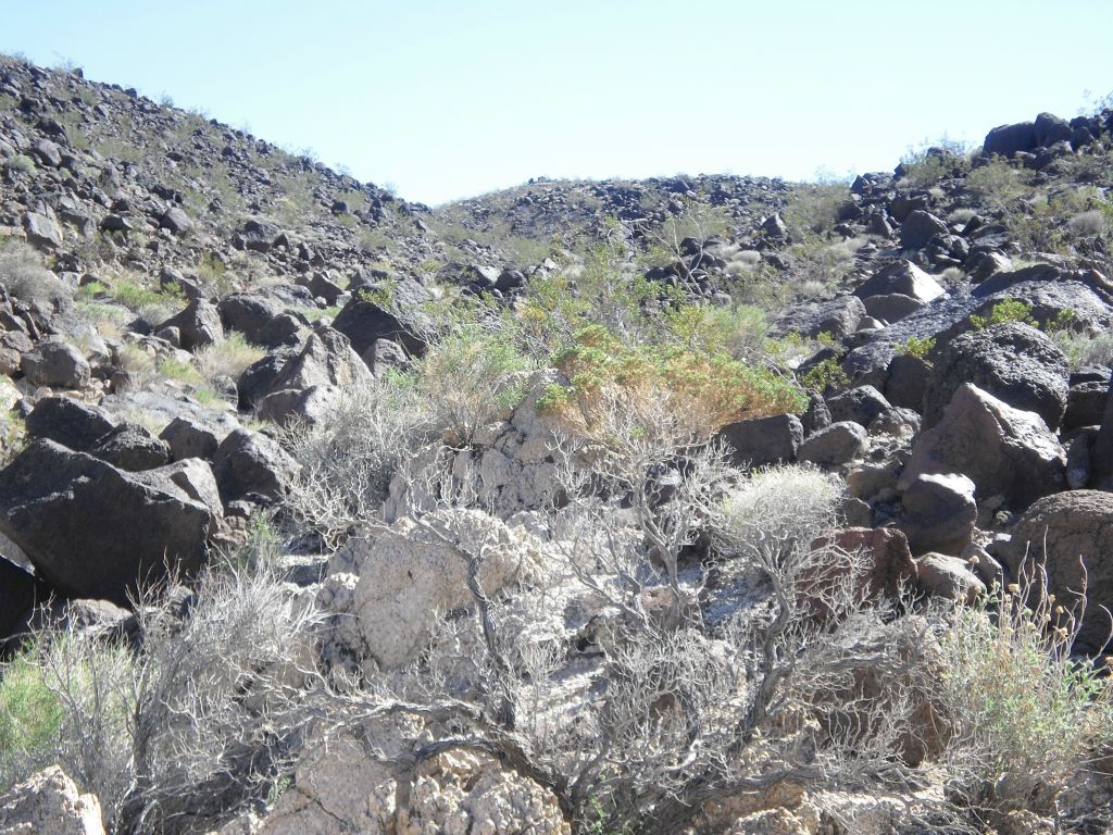 Eventually, the landscape of our side canyon also turned volcanic: