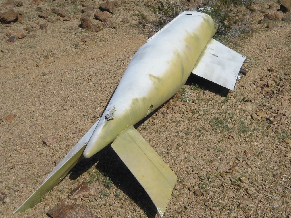 Arriving at the crashed fuel tank, which was relatively easy to locate: