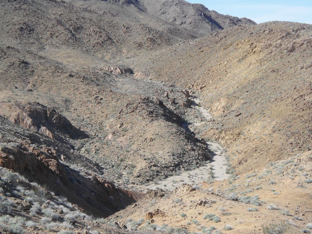 Now looking to the north and preparing to drop into the N Fork canyon: