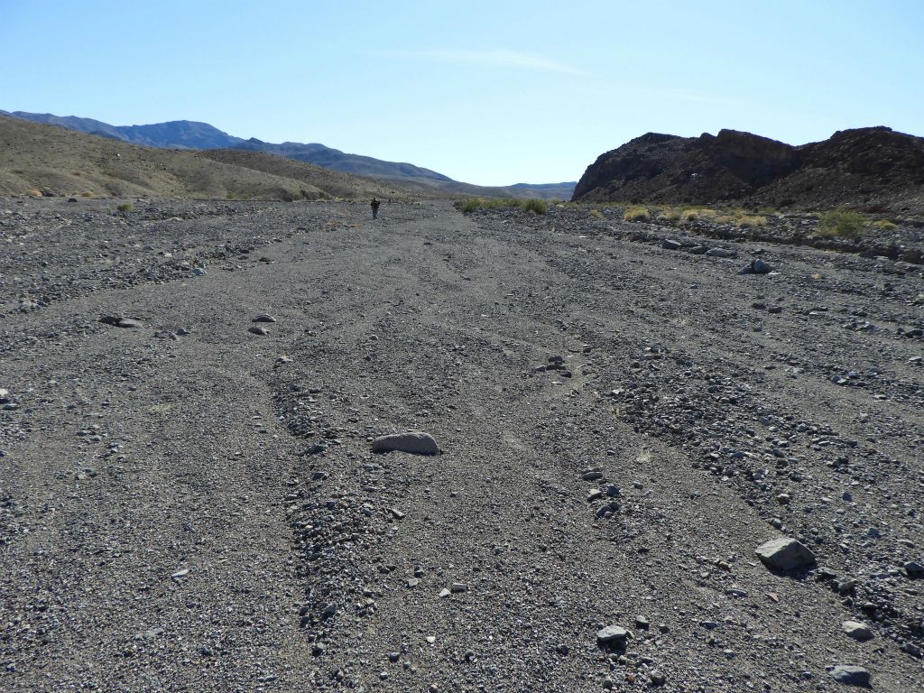 This is a desolate area seldom visited by hikers or backpackers.  It would be very challenging to come this far just for a day hike: