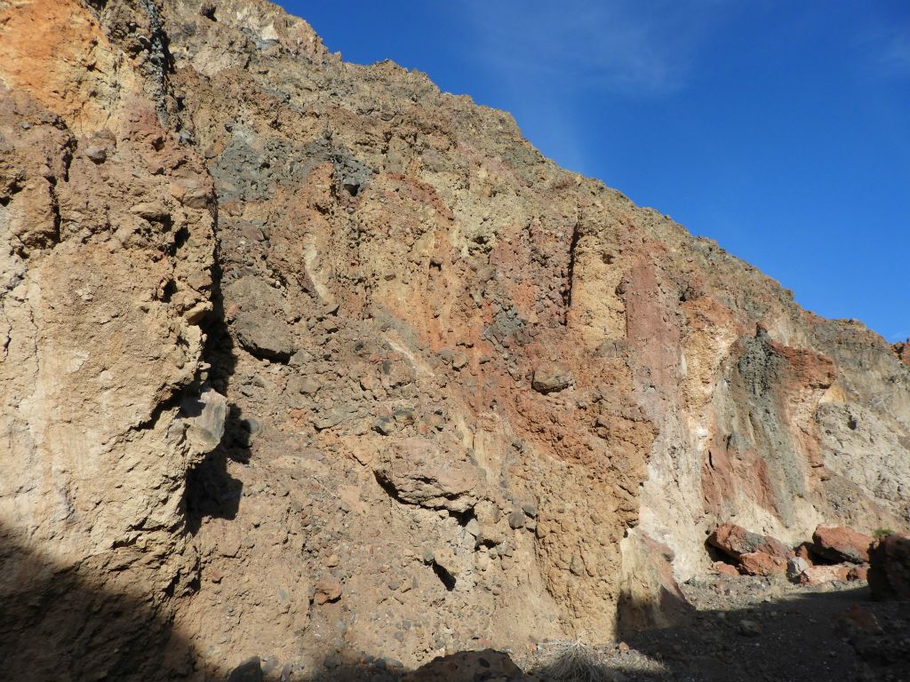 There are so many colors to behold with orange, red, black, gray, white, and tan rocks: