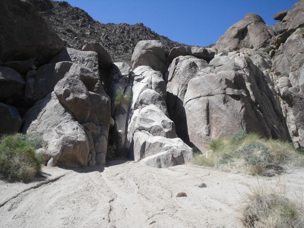 I named this spot in the canyon Boulder Falls.  It has such a beautiful contour and design.  If you decide to climb it like I did, just make sure you do so very carefully: