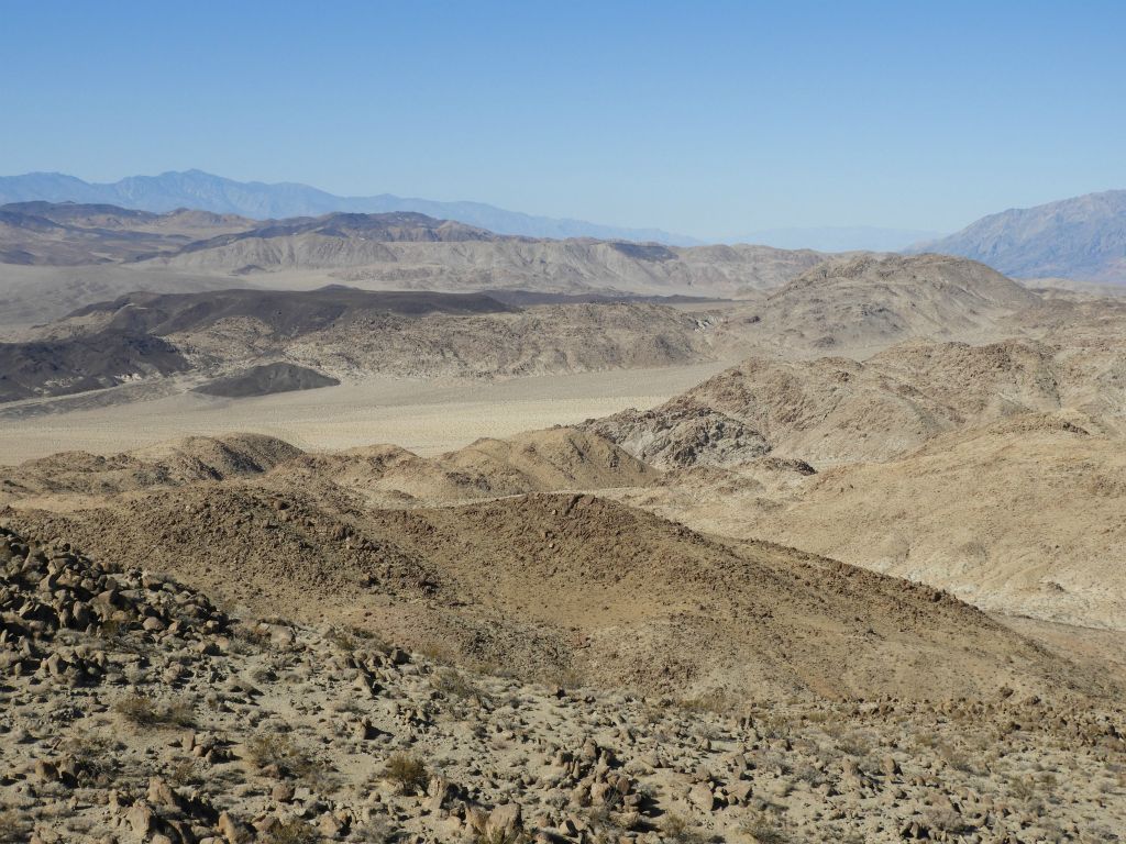 View looking across the range to the northwest: