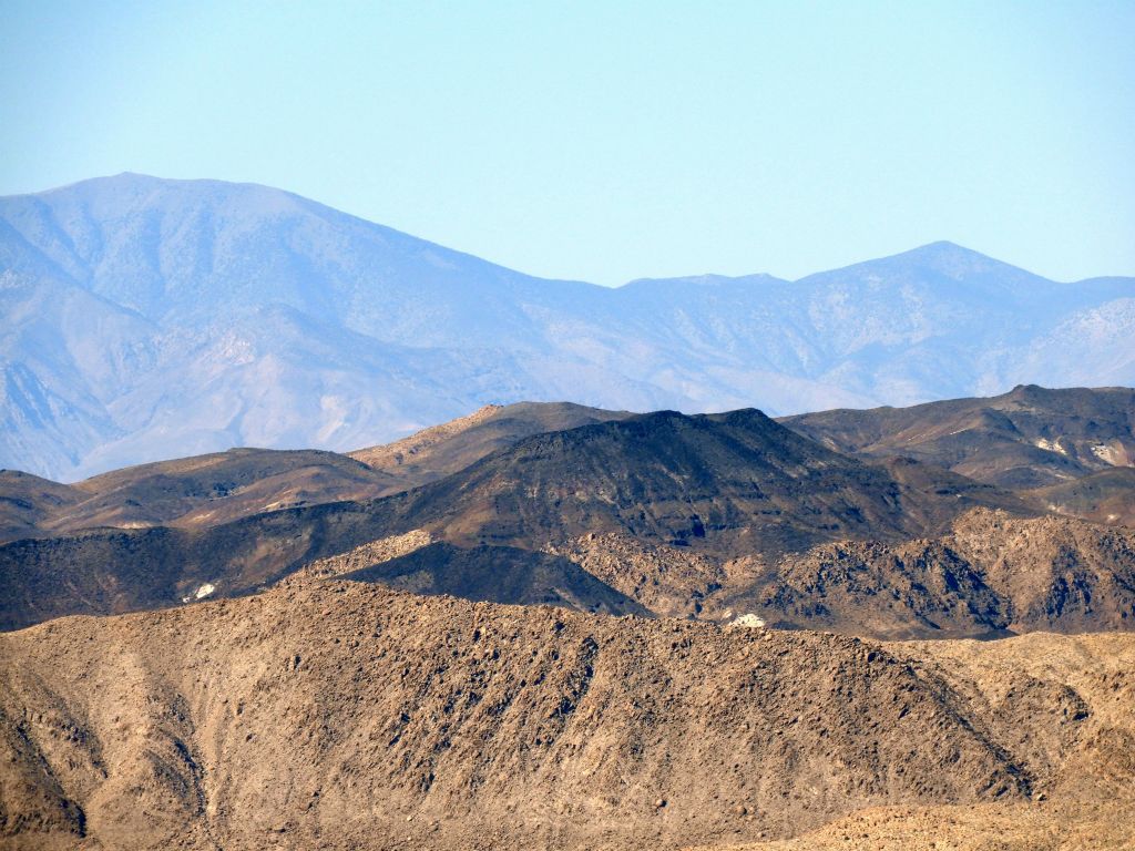 Rogers Peak (left) and Wildrose Peak (right) were also clearly visible: