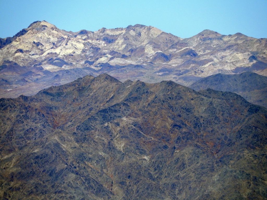 Salsberry Peak (4,255 feet - left side) really stands out with its white coloring: