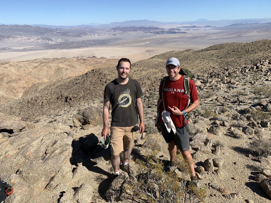 Lowell and Mike getting a picture just before Mike headed out to complete his one-way journey:
