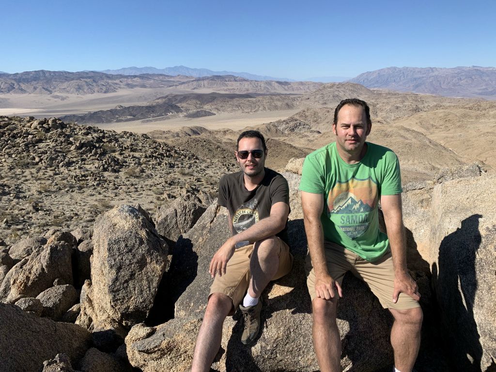 Lowell and Steve completing a successful double summit hike: