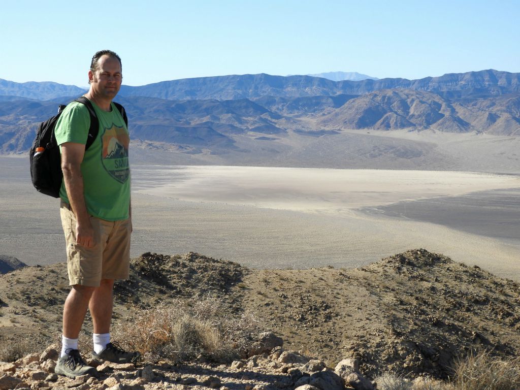 During the hike back, I took this picture with Owl Lake in the background near peak 934T: