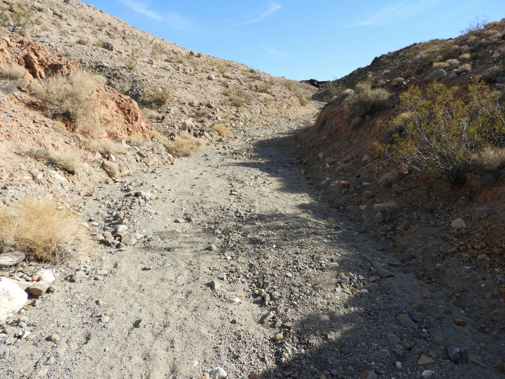 Roughly the first mile of the hike is along the road as it climbs toward two mines:
