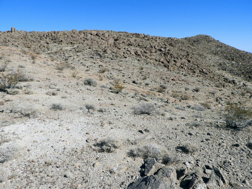 Climbing the final 200 feet in elevation to reach the summit: