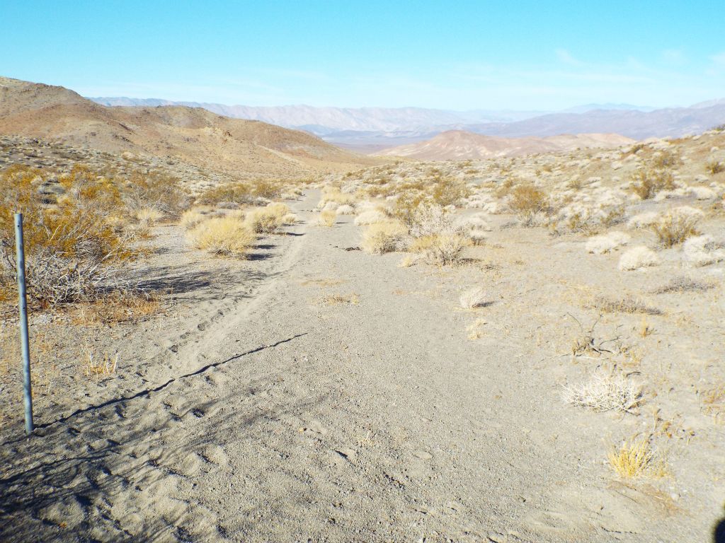 The first part of the hike is simply following the old road downhill for a short distance: