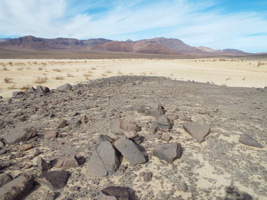 Before exploring the dry lake, we relaxed on this rock outcropping and enjoyed our lunch: