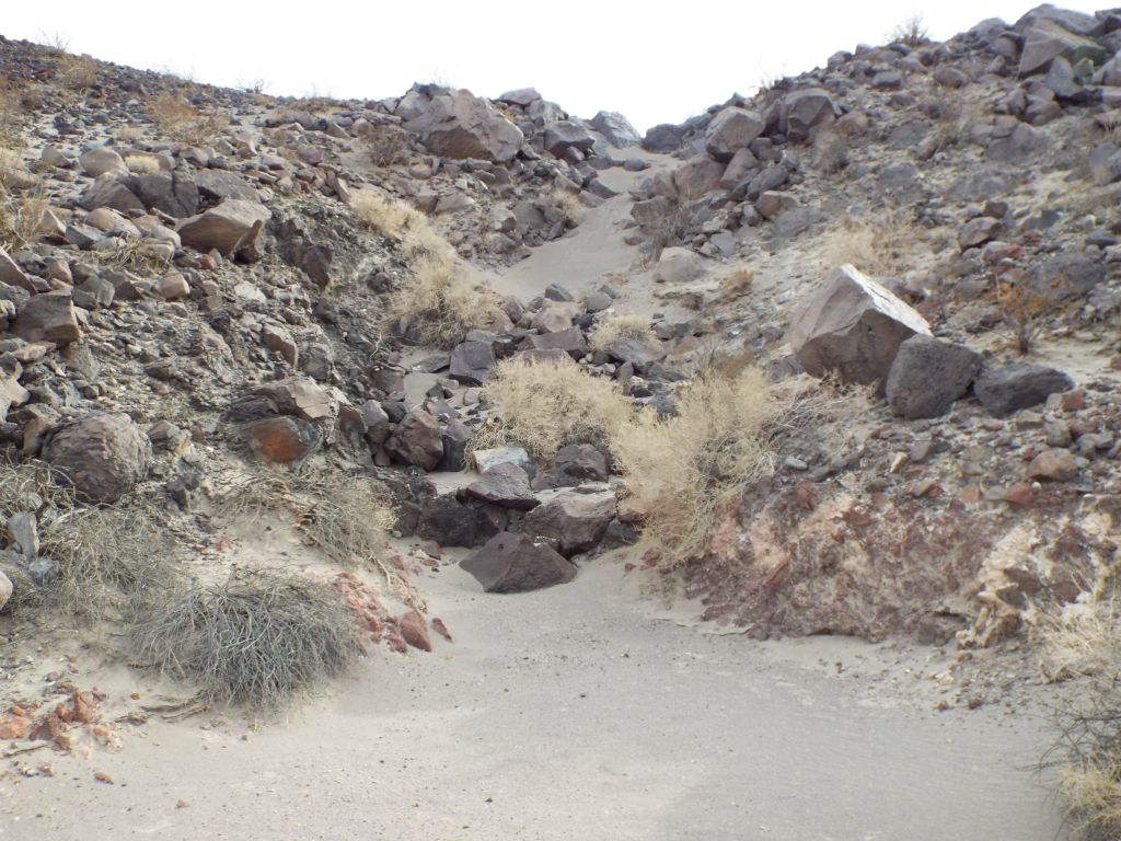 This was an interesting spot as it contained what can best be described as a sand fall: