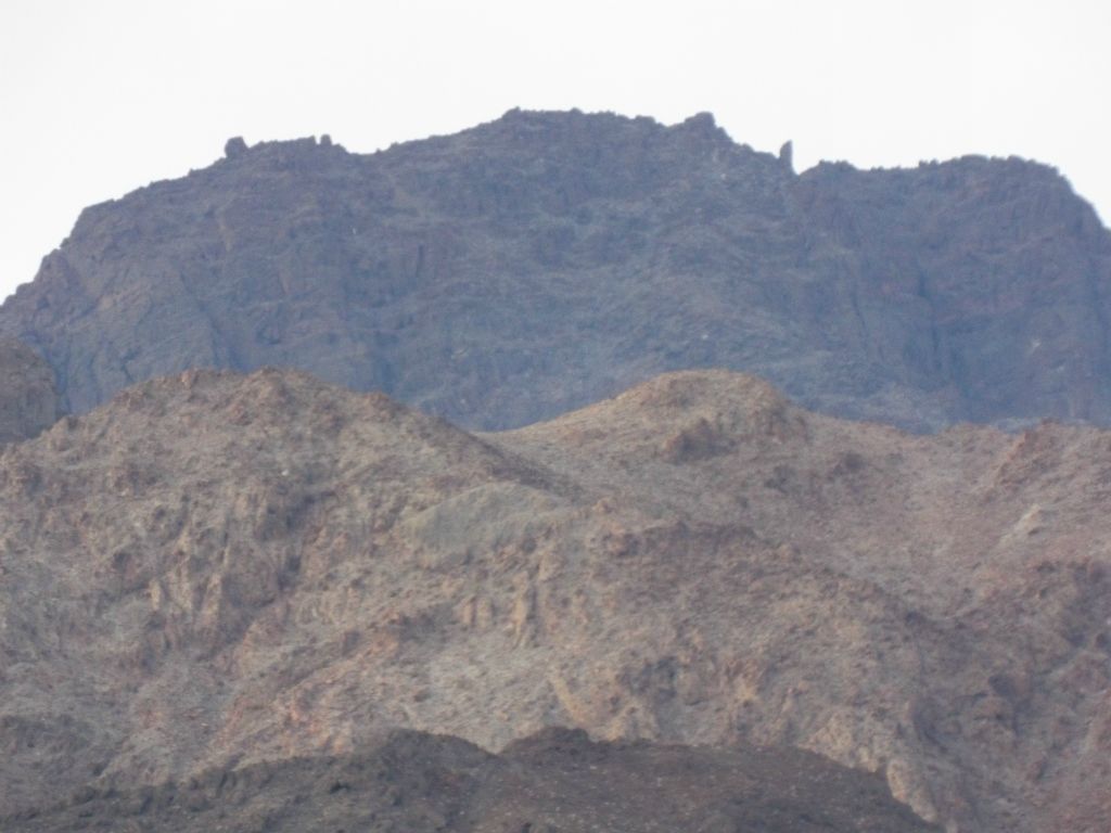 Zooming in for a close-up shot of the front side of Sugarloaf Peak: