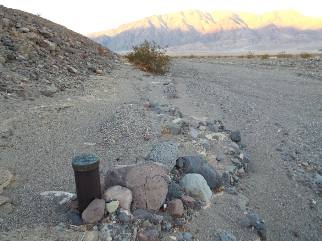 The fourth and final benchmark.  This was my final picture taken before the daylight faded away.  I made it back to the vehicle just before it got too dark to see without a light.  That was 27 miles of true desert backpacking in 2 days: