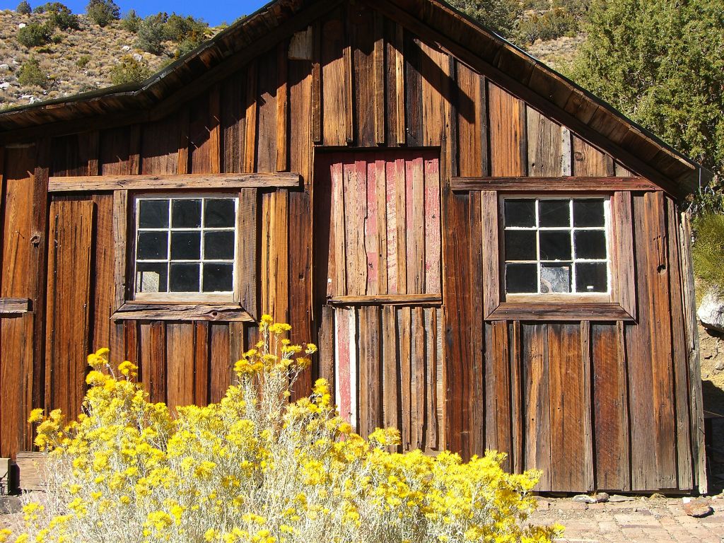 The Hippie Cabin, otherwise known as the Overflow Cabin, is a secondary rooming option if the Panamint Hilton is already taken once you arrive in town.  Not quite as nice, but it still has a couple of beds and running water (sometimes):