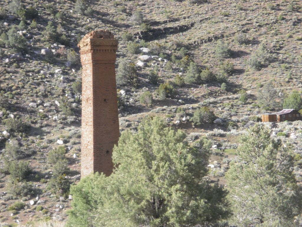 Now we are heading up the small hill behind the smelter area to see what's up there: