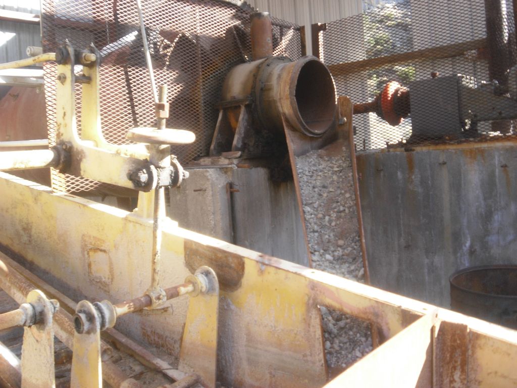 Down below you can see some the processing equipment still in place: