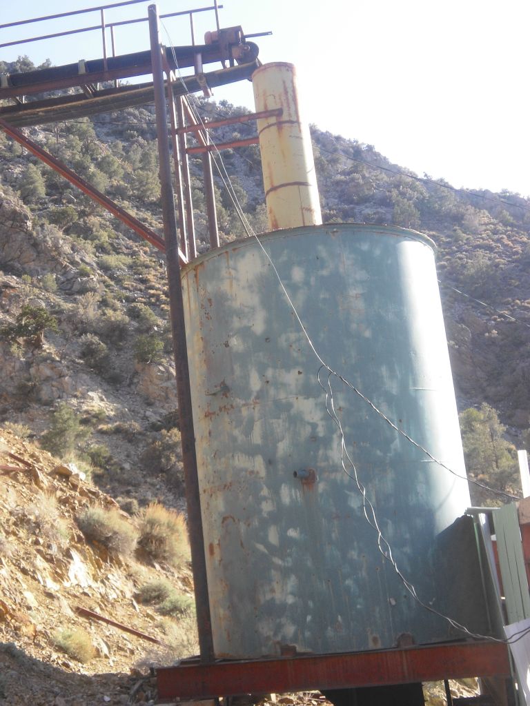 In the next three pictures, you can see how the rock was moved from the tunnels into the processing center: