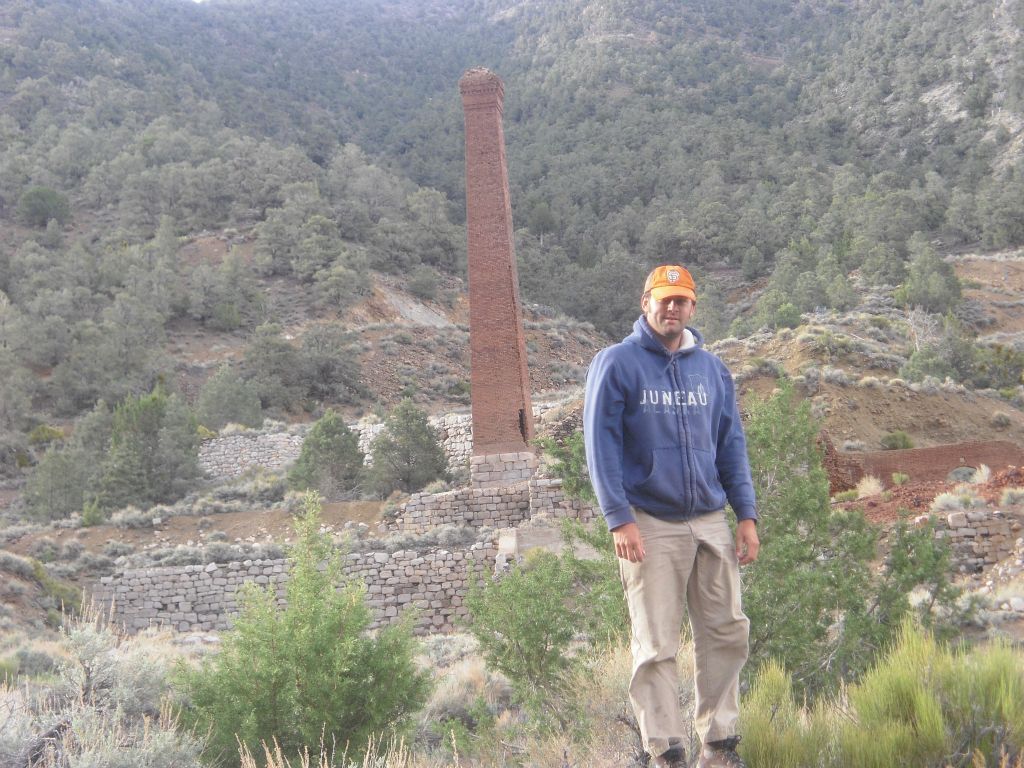 A picture of Steve in Panamint City in 2011 as he was passing through during a backpacking trip: