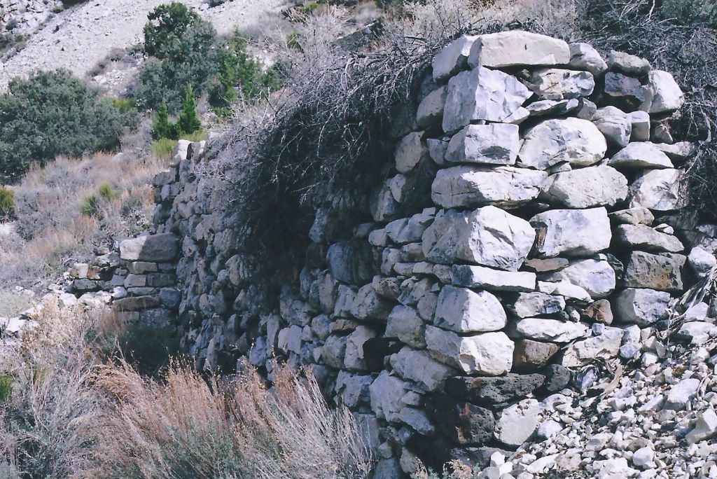 These next five photos show you some of the old Panamint City ruins which you can find west of the new city.  As you probably guessed, this area is known as the "old city":