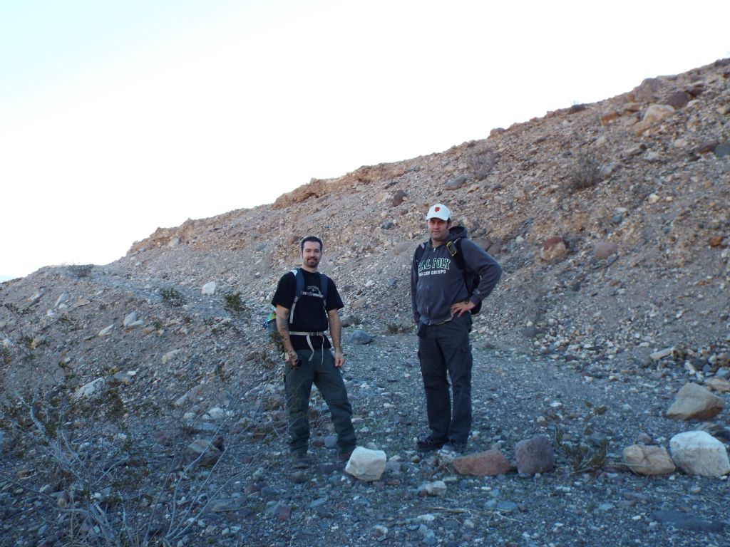 My brother Jim and I set out to do the epic Sugarloaf Peak hike on an early winter morning.  Behind us is an old closed road which first must be climbed: