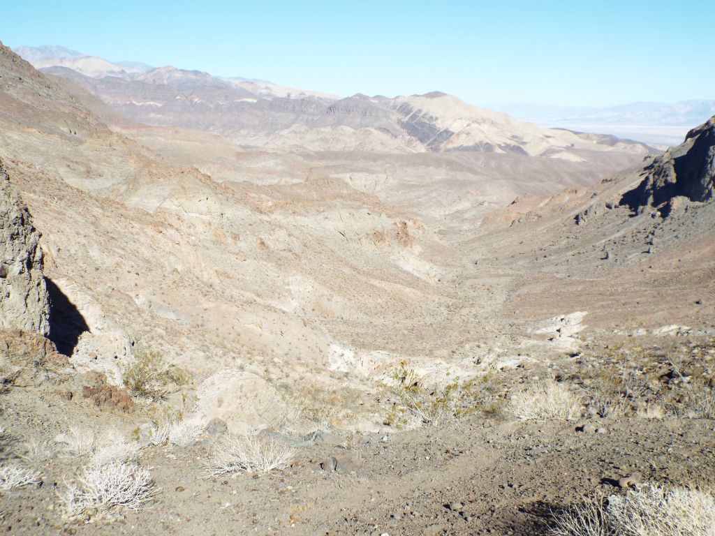This full view shows the scenery of the side canyon we had just completed hiking: