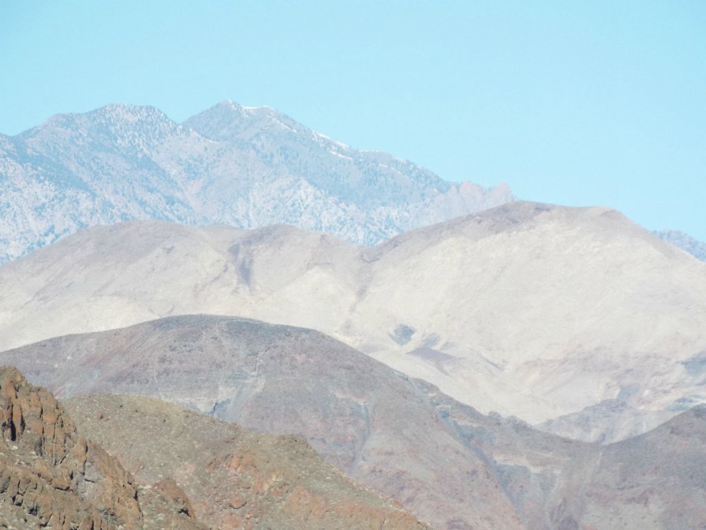 From the pass, we had this incredible view of Telescope Peak and Gold Hill (directly below it):