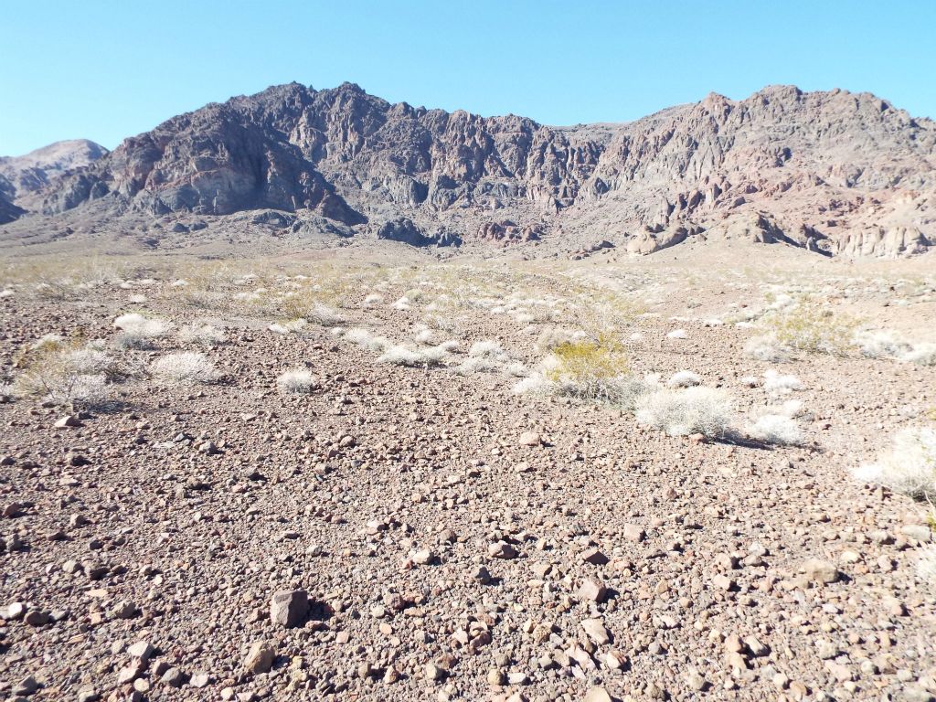 Much of the terrain along the Front Face Route was fairly easy ground to walk on, sometimes for good distances: