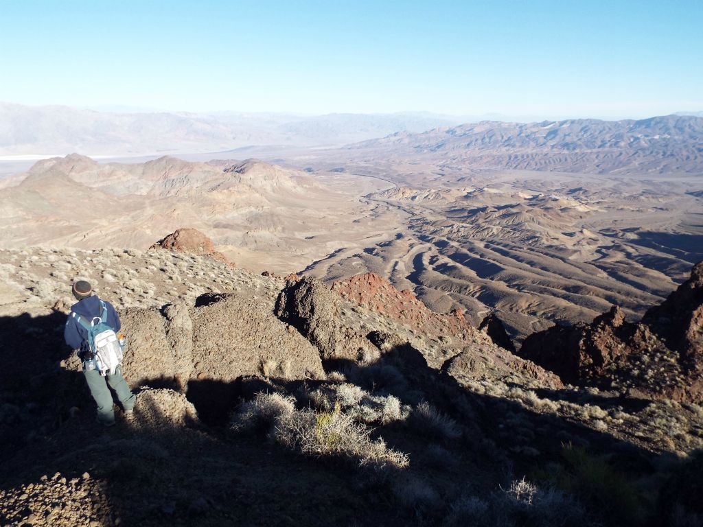 Jim looking down at some of the drainages we crossed during the Front Face Route: