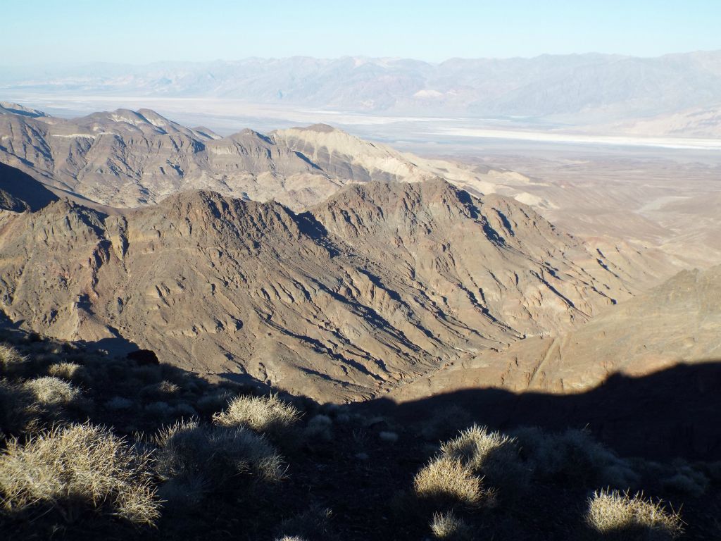 But then we went over a bump and looked down into Lost Spring Canyon which was a huge drop in elevation some 2,000 feet below us:
