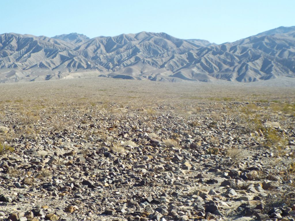 It was about a 3 mile hike up to the bottom of the closest ridge on uncomfortable rocky terrain:
