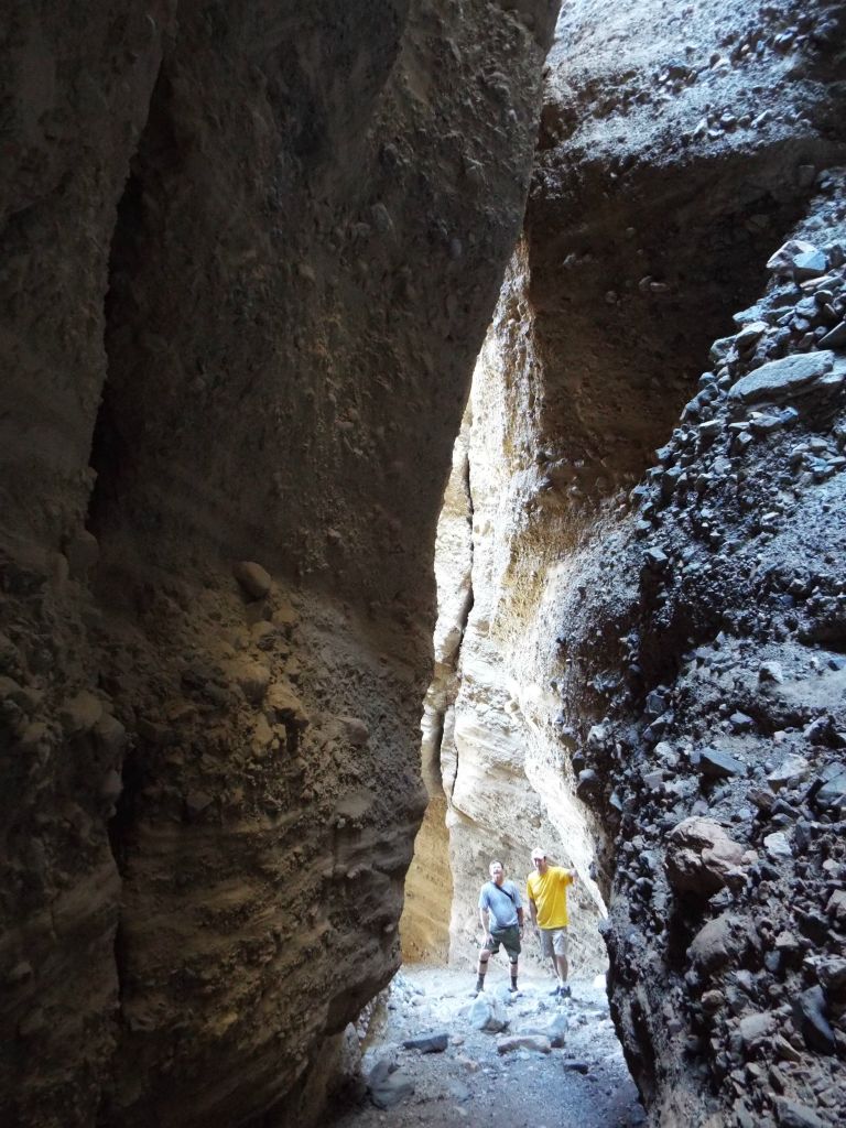 Charlie and Steve back near the junction of the two forks of TB Slot 1: